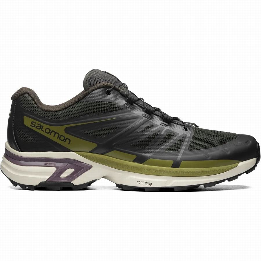 Παπούτσια Trail Running Salomon Xt-wings 2 ανδρικα μαυρα/Ελιά [JNH2677ON]